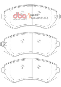 Thumbnail for DBA 90-96 Nissan 240SX w/ABS XP Performance Front Brake Pads