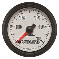 Thumbnail for Autometer Pro-Cycle Gauge Voltmeter 2 1/16in 18V Digital Stepper Motor White
