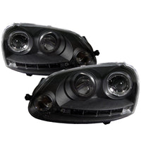 Thumbnail for Spyder Volkswagen GTI 06-09/Jetta 06-09 Halogen Model Only - LED Halo DRL Black PRO-YD-VG06-HL-BK