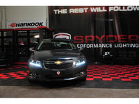 Thumbnail for Spyder Chevy Cruze 11-14 Projector Headlights LED Halo -DRL Blk High H1 Low H7 PRO-YD-CCRZ11-DRL-BK