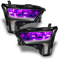 Thumbnail for Oracle 2022+ Toyota Tundra ColorSHIFT RGB Demon Eye Headlight Upgrade Kit SEE WARRANTY