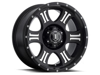 Thumbnail for ICON Shield 17x8.5 6x135 6mm Offset 5in BS 87.1mm Bore Satin Black/Machined Wheel