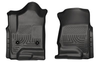 Thumbnail for Husky Liners 14 Chevrolet Silverado/GMC Sierra 1500 Weatherbeater Black Front Floor Liners