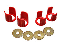 Thumbnail for Energy Suspension 89-94 Nissan 240SX (S13) Red Rear Subframe Insert Set - a supplement to the subfra