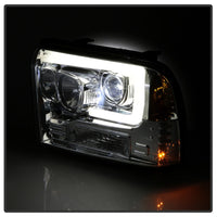 Thumbnail for Spyder Platinum Ford F250/350/450 05-07 High-Power LED Module Proj. Headlights-Chrome (PRO-YD-FS05V2
