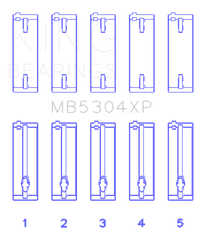 Thumbnail for King Mazda B6/B6-T/ZM/B3/B5 (Size STDX) Main Bearing Set