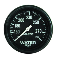 Thumbnail for Autometer AutoGage 2 5/8in Mechanical 100-280 Deg Water Temp Gauge - Black