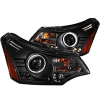 Thumbnail for ANZO 2008-2011 Ford Focus Projector Headlights Black