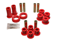 Thumbnail for Energy Suspension 91-94 Ford Explorer/Bronco II 2WD/4WD Red Rear Leaf Spring Bushing Set