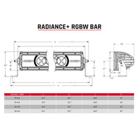 Thumbnail for Rigid Industries Radiance+ 20in. RGBW Light Bar