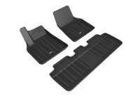 Thumbnail for 3D MAXpider 2020-2021 Tesla Model Y Elitect 1st & 2nd Row Floormats - Black