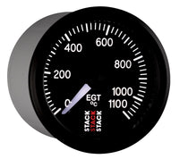 Thumbnail for Autometer Stack 52mm 0-1100 Deg C Pro Stepper Motor Exhaust Gas Temp Gauge - Black