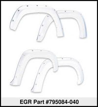 Thumbnail for EGR 16+ Toyota Tacoma w/Mudflap Bolt-On Look Color Match Fender Flares - Set - Super White