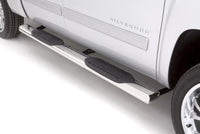 Thumbnail for Lund 2019 Chevy Silverado 1500 Crew Cab (Rocker Panel) 6in. Oval Straight SS Nerf Bars - Polished