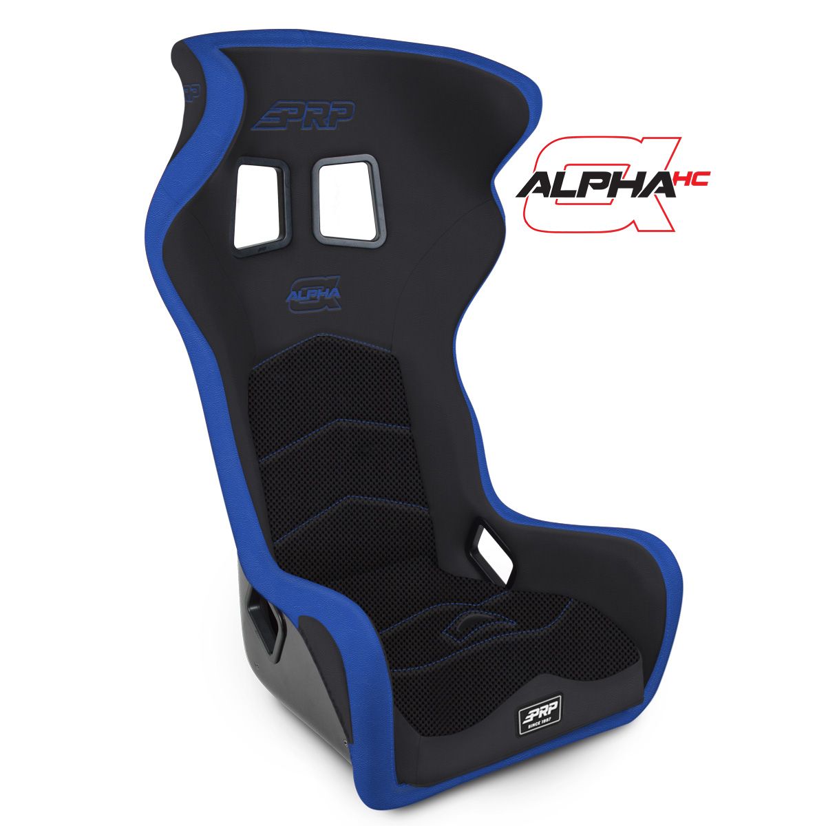 PRP Alpha Head Containment Composite Seat- Black/Blue