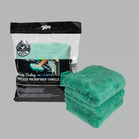 Thumbnail for Chemical Guys Ultra Edgeless Microfiber Towel - 16in x 16in - Green - 3 Pack
