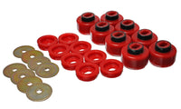 Thumbnail for Energy Suspension 99-06 Silverado C1500/K1500 / 01-06 Silverado C2500/K2500 Red Body(cab) Mount Set
