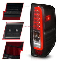 Thumbnail for ANZO 2005-2021 Nissan Frontier LED Taillights Black Housing/Smoke Lens
