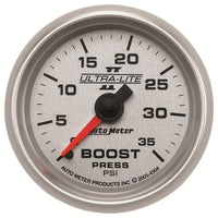 Thumbnail for Autometer UL II Boost Gauge 2-1/16in Mechanical Pressure Ultra-Lite Gauge 35PSI