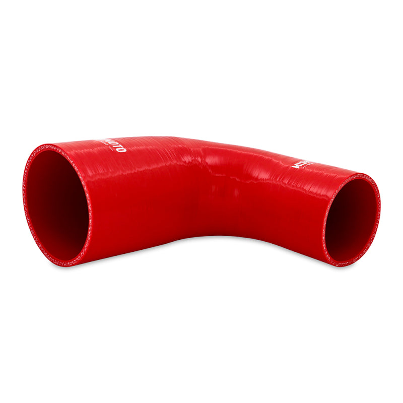 Mishimoto Silicone Reducer Coupler 90 Degree 2.5in to 3.5in - Red