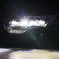 Thumbnail for AlphaRex 14-22 Toyota 4Runner (2021 Req. Conv) NOVA LED Proj HL Blk w/Actv Light & Seq. Sig + SB DRL