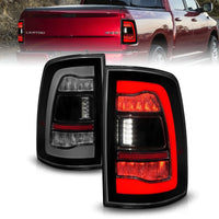 Thumbnail for ANZO 09-18 Dodge Ram 1500 Sequential LED Taillights Smoke Black