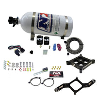 Thumbnail for Nitrous Express 4150 Single Entry Crossbar Plate RNC Nitrous Kit (250-750HP) w/10lb Bottle