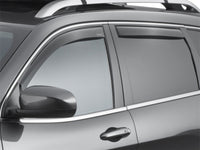 Thumbnail for WeatherTech 14+ Jeep Cherokee Front and Rear Side Window Deflectors - Dark Smoke