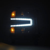 Thumbnail for AlphaRex 16-18 Chevy 1500HD LUXX LED Proj Headlights BK w/Seq Actvn Light / SeqSig (Req PN 810023)