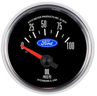 Thumbnail for Autometer Ford 2-1/16in. 100 PSI Electric Oil Pressure Gauge