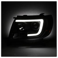 Thumbnail for Spyder Toyota Tacoma 05-11 Projector Headlights - Light Bar DRL - Black PRO-YD-TT05V2-LB-BK