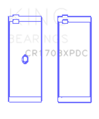 Thumbnail for King Chevrolet Custom Coated Performance Rod Bearing Single