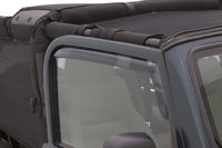 Thumbnail for Lund 97-06 Jeep Wrangler Ventvisor Elite Window Deflectors - Smoke (2 Pc.)