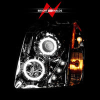 Thumbnail for ANZO 2007-2014 Gmc Yukon Projector Headlights w/ Halo Chrome (CCFL)