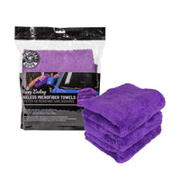 Thumbnail for Chemical Guys Ultra Edgeless Microfiber Towel - 16in x 16in - Purple - 3 Pack