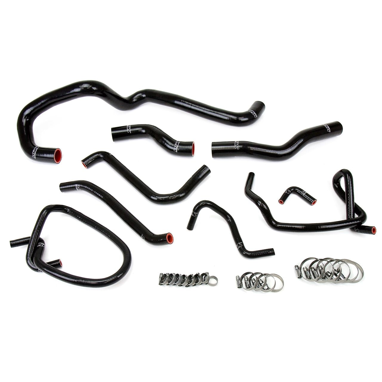 HPS Reinforced Black Silicone Radiator Hose Kit Coolant for Mazda 06-14 Miata 2.0L