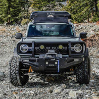 Thumbnail for Westin 21-23 Ford Bronco (Excl. Bronco Sport) w/ XTS Front Bumper Brush Guard - Textured Black