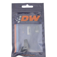 Thumbnail for DeatschWerks 90-Degree 1/8in NPT Male to Female 1/8in NPT - Anodized Matte Black