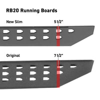 Thumbnail for Go Rhino 2022 Toyota Tundra Crew Max RB20 Slim Running Board + Brackets - Bedliner Coating