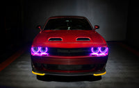 Thumbnail for Oracle 15-21 Dodge Challenger Dynamic Surface Mount Headlight Halo Kit - - Dynamic SEE WARRANTY