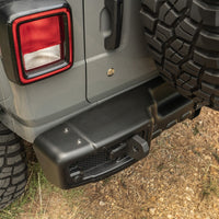 Thumbnail for Rugged Ridge Spartacus Rear Bumper Black 18-20 Jeep Wrangler JL