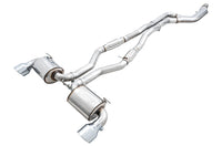 Thumbnail for AWE 2020 Toyota Supra A90 Resonated Touring Edition Exhaust - 5in Chrome Silver Tips