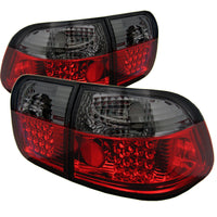 Thumbnail for Spyder Honda Civic 96-98 4Dr LED Tail Lights Red Smoke ALT-YD-HC96-4D-LED-RS