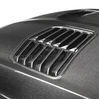 Thumbnail for Anderson Composites 16-19 Chevrolet Camaro Double Sided Carbon Fiber Type-T2 Style Hood