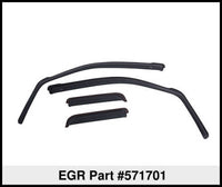 Thumbnail for EGR 07+ Chev Suburban/GMC Yukon XL In-Channel Window Visors - Set of 4 (571701)