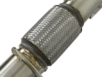 Thumbnail for aFe Twisted Steel 3in. 304 SS Catted Series Downpipe 16-18 Ford Focus RS I4-2.3L (t)