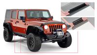 Thumbnail for Bushwacker 07-18 Jeep Wrangler Unlimited Trail Armor Rocker Panel and Sill Plate Cover - Black