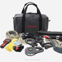 Thumbnail for Go Rhino XVenture Gear Recovery Bag (7.5x11.5x18in. Closed) 12oz Waxed Canvas - Black