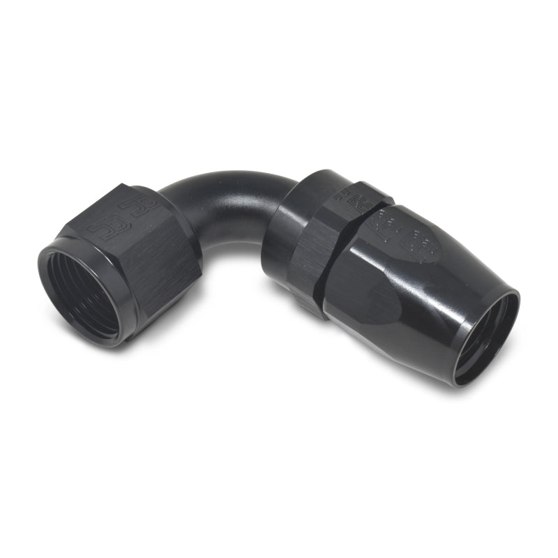 Russell Performance -12 AN Black 90 Degree Full Flow Hose End