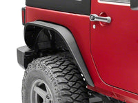 Thumbnail for Officially Licensed Jeep 07-18 Jeep Wrangler JK Slim Fender Flares w/ Jeep Logo- Rear